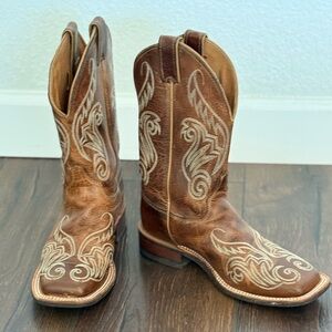 JUSTIN BENT RAIL WOMEN'S DAMIANA SQUARE (TOE WESTERN BOOTS)
